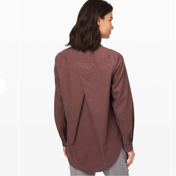 Lululemon Full Day Ahead Button Up Purple Shirt - Picture 12 of 12